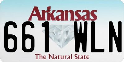 AR license plate 661WLN
