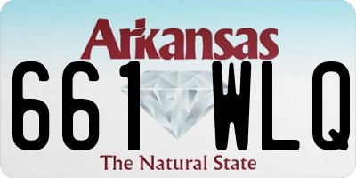 AR license plate 661WLQ