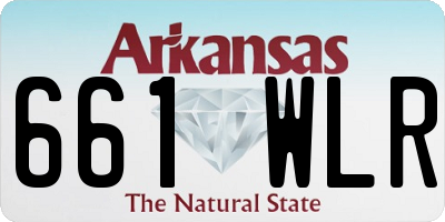 AR license plate 661WLR