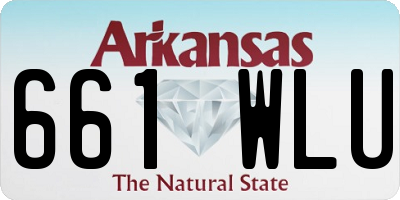 AR license plate 661WLU