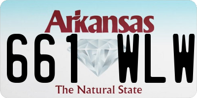 AR license plate 661WLW