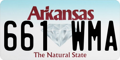 AR license plate 661WMA