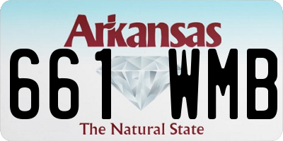 AR license plate 661WMB