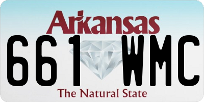 AR license plate 661WMC