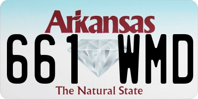 AR license plate 661WMD