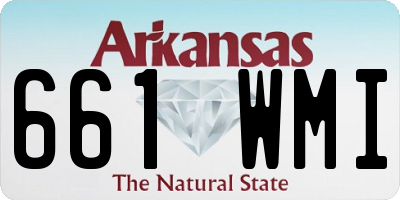 AR license plate 661WMI