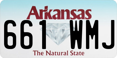 AR license plate 661WMJ