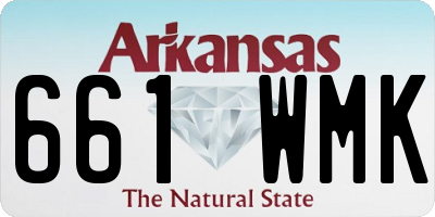 AR license plate 661WMK