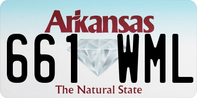 AR license plate 661WML