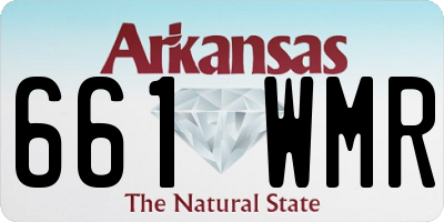 AR license plate 661WMR