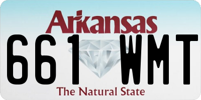 AR license plate 661WMT