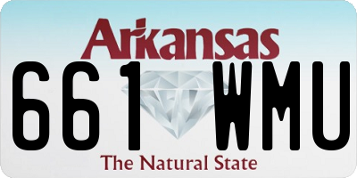 AR license plate 661WMU