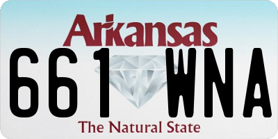 AR license plate 661WNA