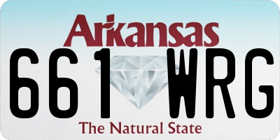 AR license plate 661WRG