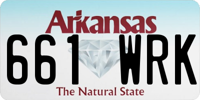 AR license plate 661WRK