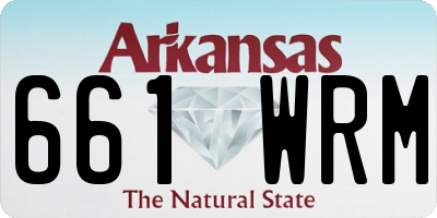 AR license plate 661WRM