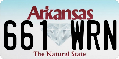 AR license plate 661WRN