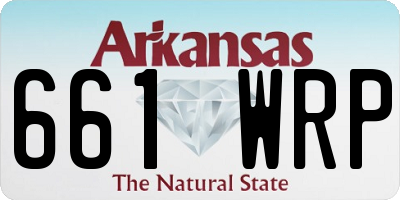 AR license plate 661WRP