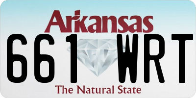 AR license plate 661WRT