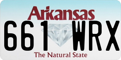 AR license plate 661WRX