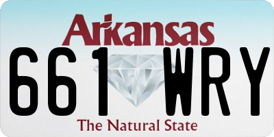 AR license plate 661WRY