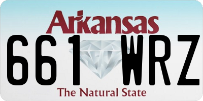 AR license plate 661WRZ