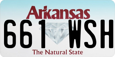 AR license plate 661WSH
