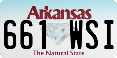 AR license plate 661WSI