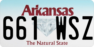 AR license plate 661WSZ