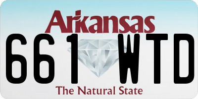 AR license plate 661WTD