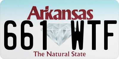 AR license plate 661WTF