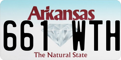 AR license plate 661WTH