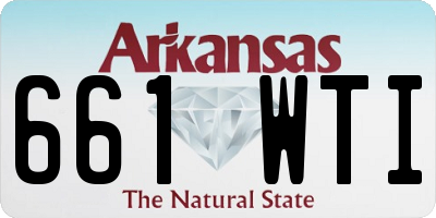 AR license plate 661WTI
