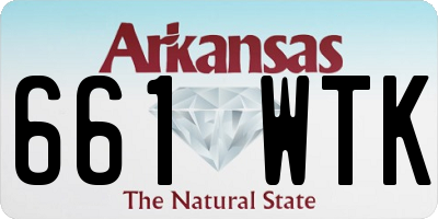 AR license plate 661WTK