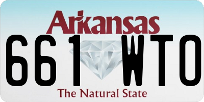 AR license plate 661WTO