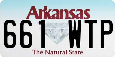 AR license plate 661WTP