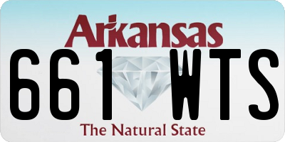 AR license plate 661WTS