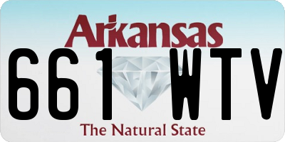 AR license plate 661WTV