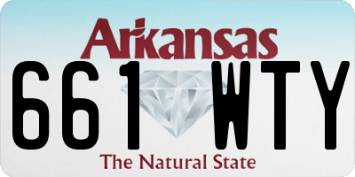 AR license plate 661WTY