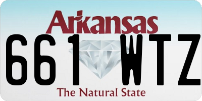 AR license plate 661WTZ