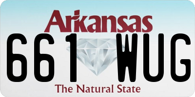 AR license plate 661WUG