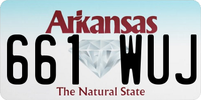 AR license plate 661WUJ