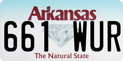 AR license plate 661WUR