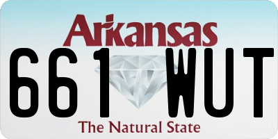 AR license plate 661WUT