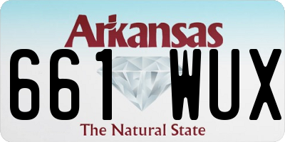 AR license plate 661WUX