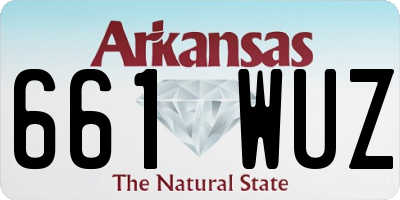 AR license plate 661WUZ