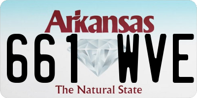 AR license plate 661WVE