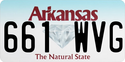 AR license plate 661WVG