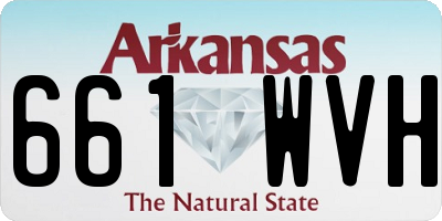 AR license plate 661WVH