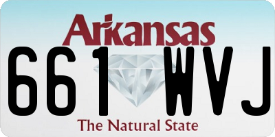 AR license plate 661WVJ